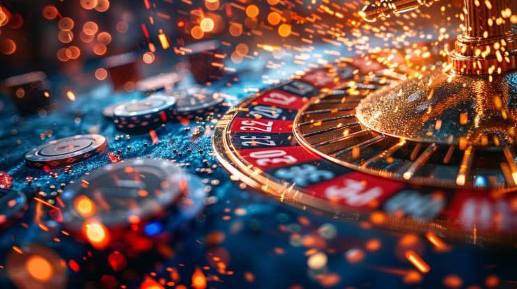 Layar permainan Live Casino dengan dealer nyata yang sedang berinteraksi secara langsung